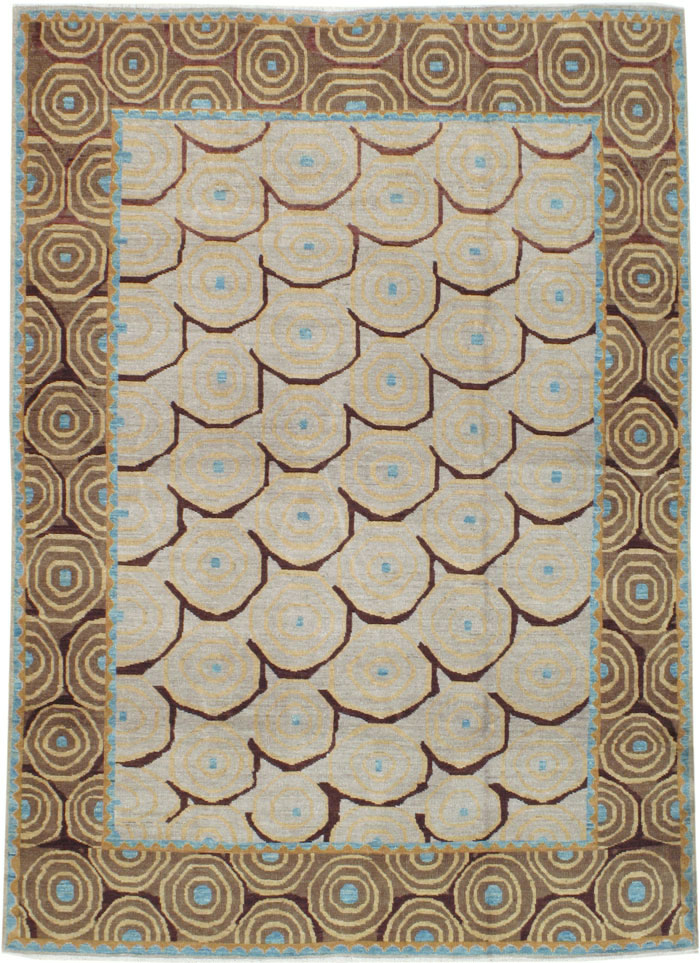 Persian Tabriz Modernist Rug, No.20112 - Galerie Shabab