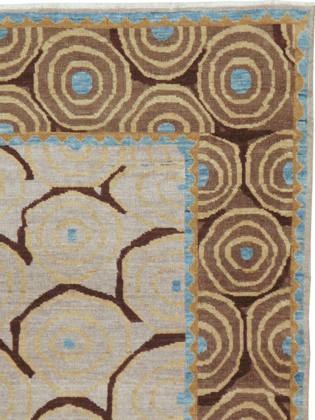 Persian Tabriz Modernist Rug, No.20112 - Galerie Shabab
