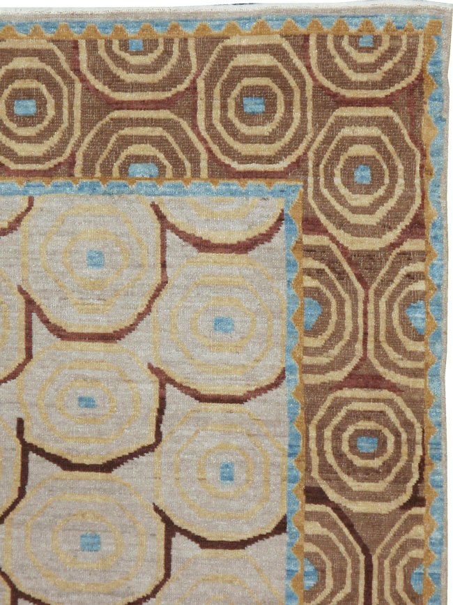 Persian Tabriz Modernist Rug, No.20112 - Galerie Shabab