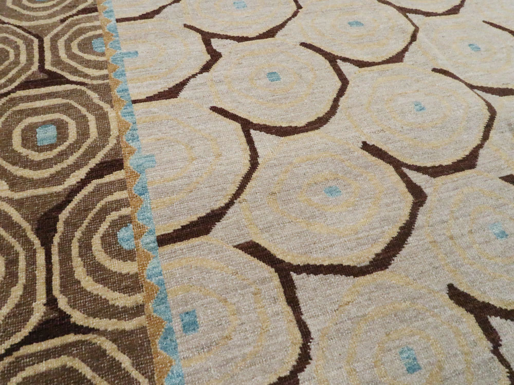 Persian Tabriz Modernist Rug, No.20112 - Galerie Shabab