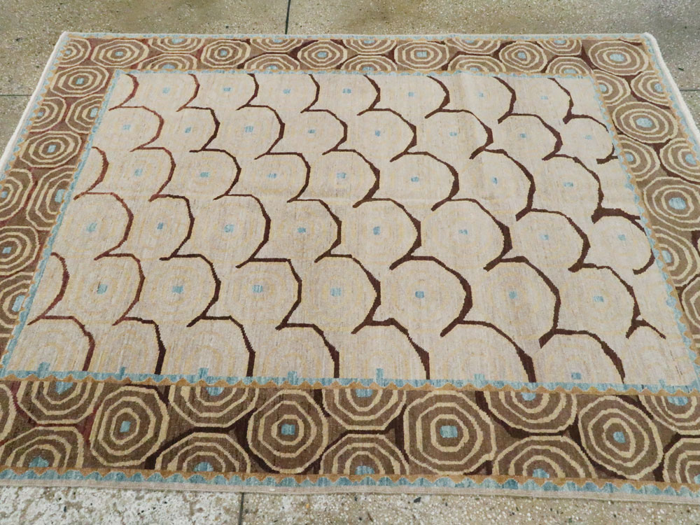 Persian Tabriz Modernist Rug, No.20112 - Galerie Shabab