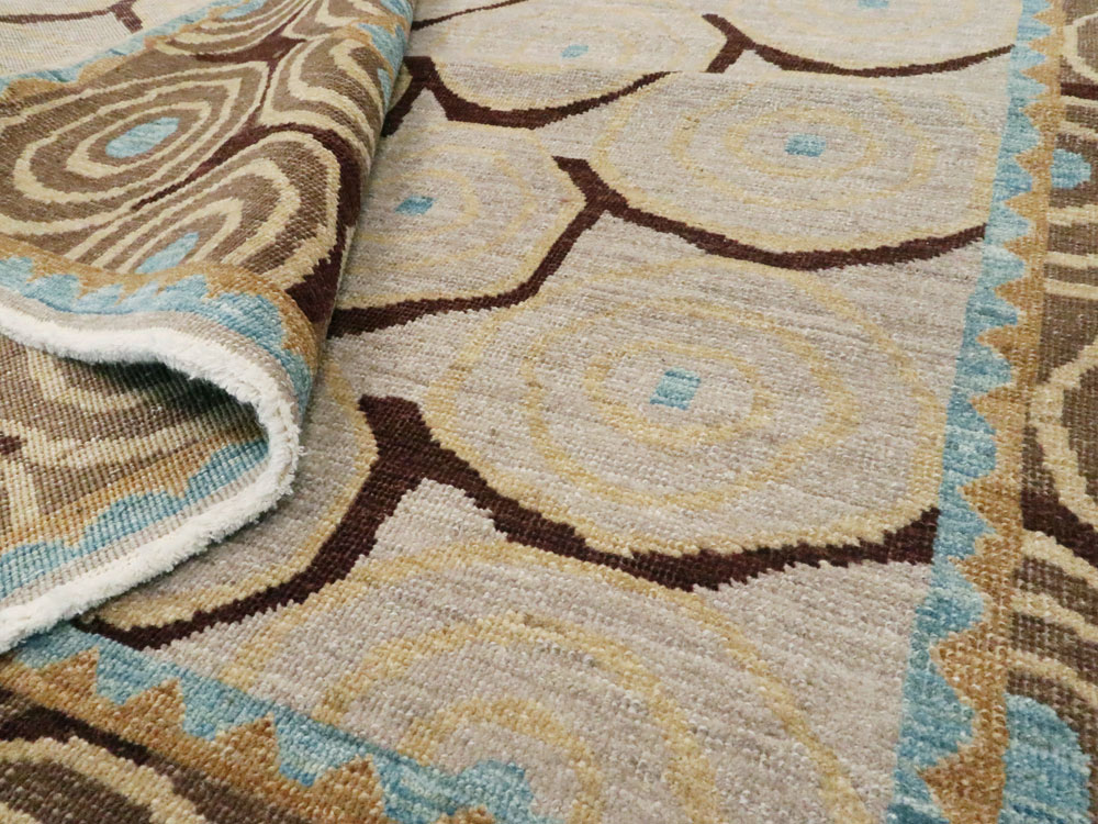 Persian Tabriz Modernist Rug, No.20112 - Galerie Shabab