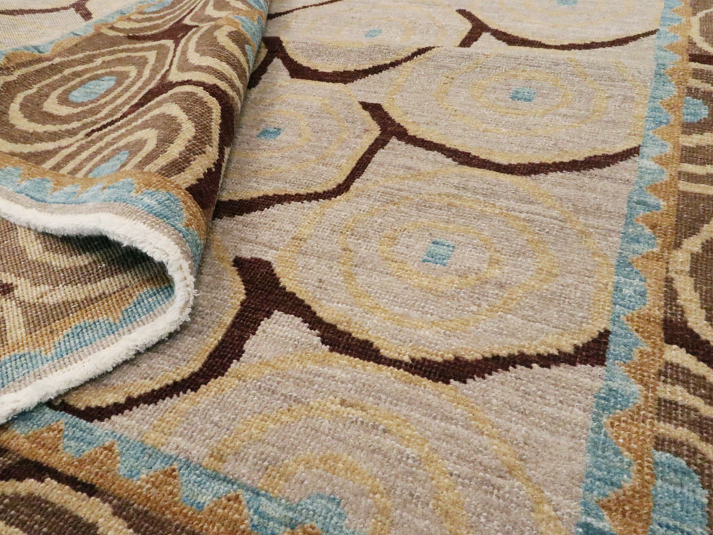 Persian Tabriz Modernist Rug, No.20112 - Galerie Shabab