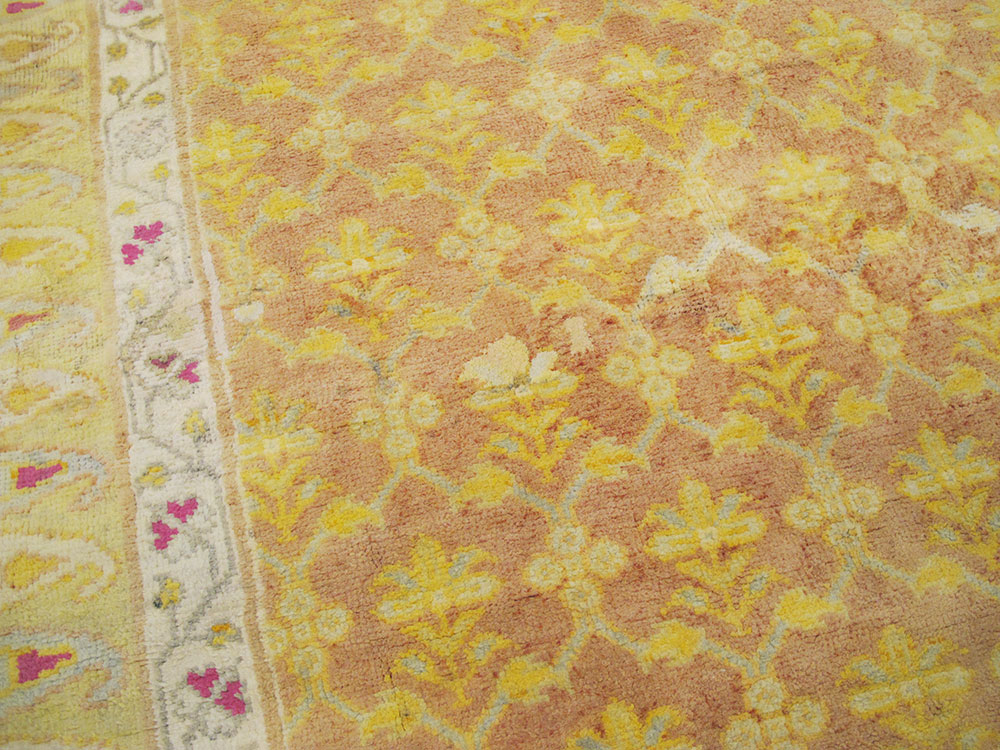 Vintage Indian Cotton Agra Rug, No.20114 - Galerie Shabab