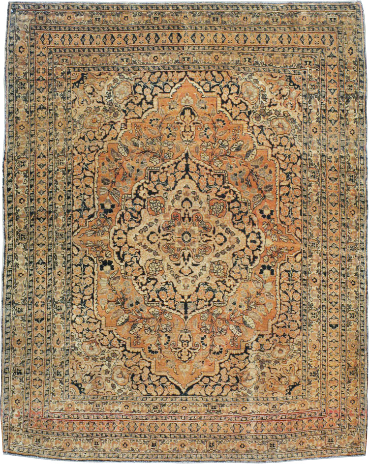 Antique Persian Tabriz Hagi Jalili Rug, No.20123 - Galerie Shabab