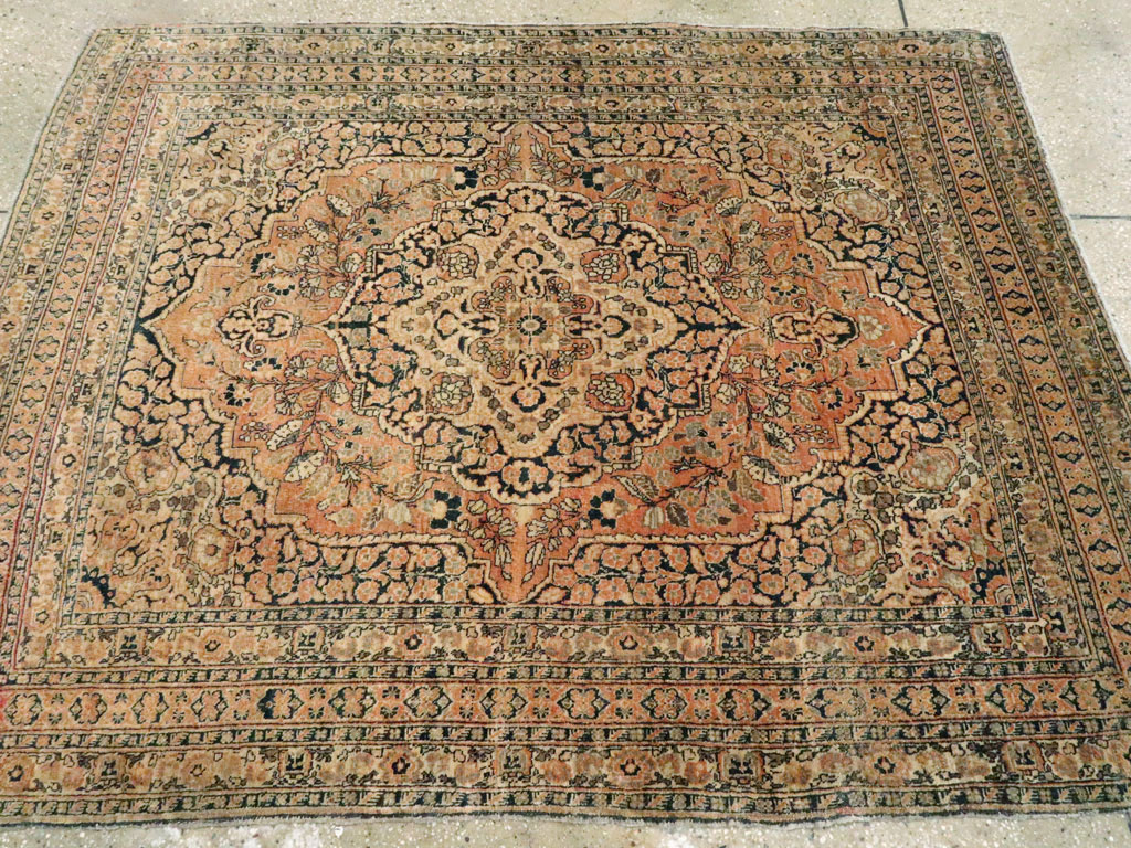 Antique Persian Tabriz Hagi Jalili Rug, No.20123 - Galerie Shabab