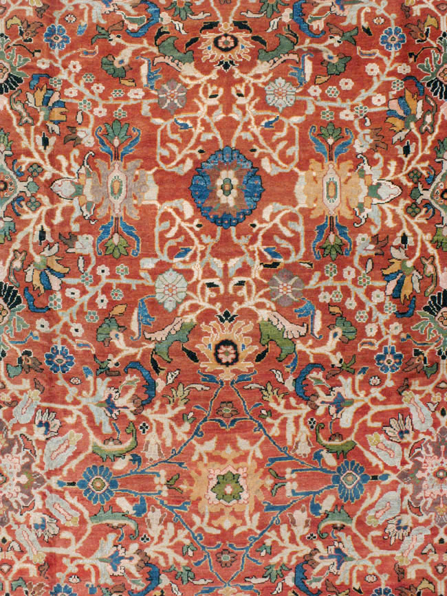 Antique Persian Mahal Carpet, No.20125 - Galerie Shabab