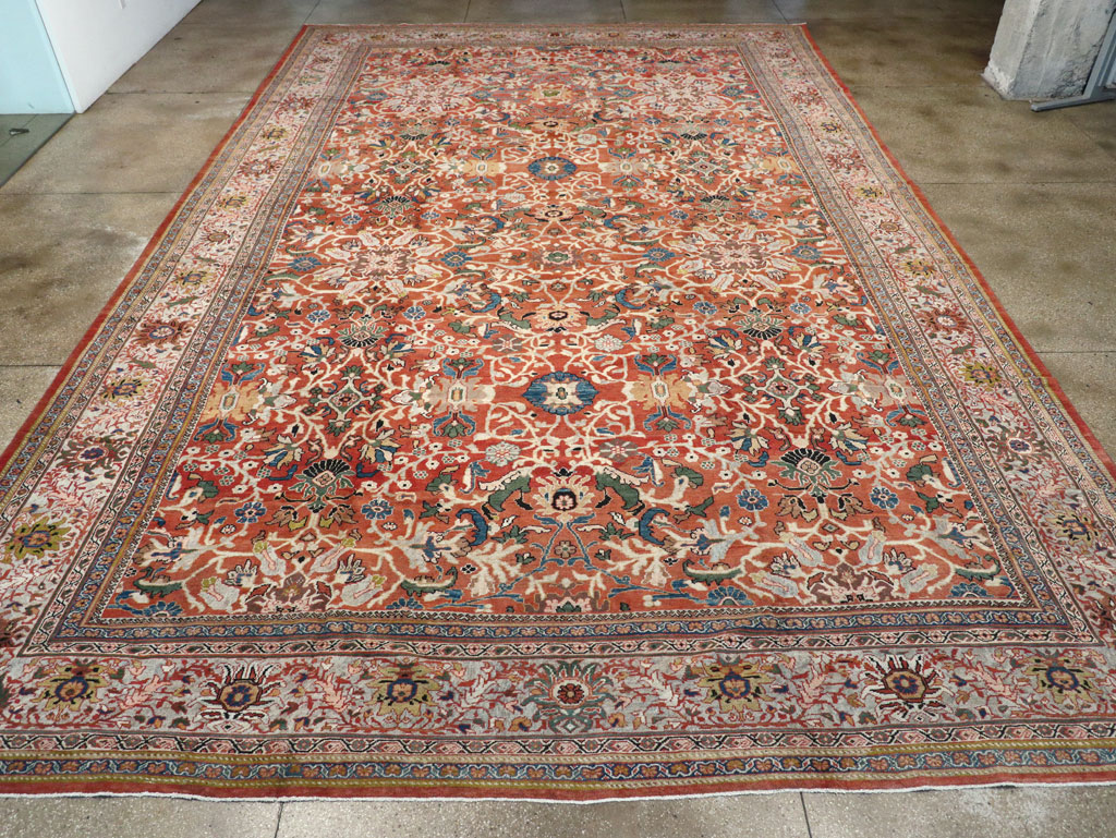 Antique Persian Mahal Carpet, No.20125 - Galerie Shabab