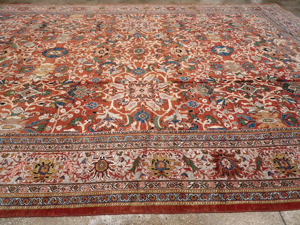 Antique Persian Mahal Carpet, No.20125 - Galerie Shabab