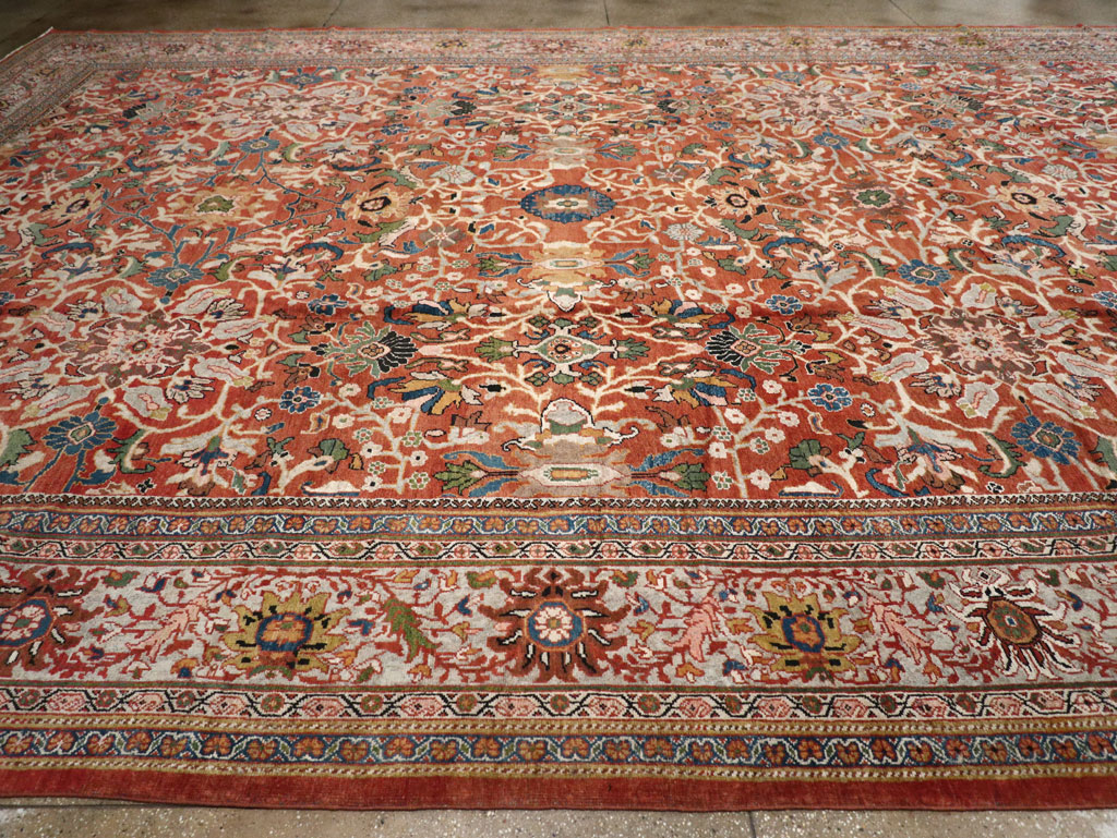 Antique Persian Mahal Carpet, No.20125 - Galerie Shabab