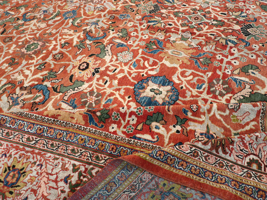 Antique Persian Mahal Carpet, No.20125 - Galerie Shabab