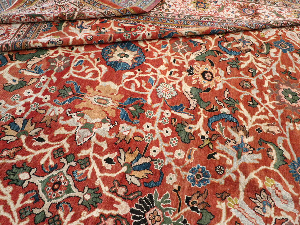 Antique Persian Mahal Carpet, No.20125 - Galerie Shabab