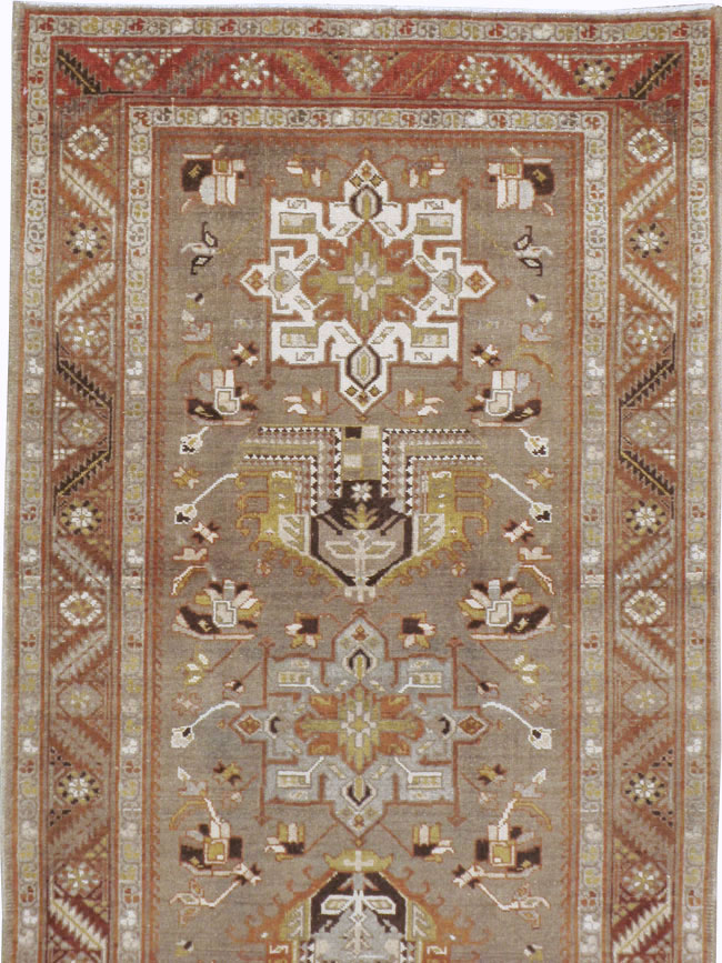 Antique Persian Heriz Runner, No.20130 - Galerie Shabab