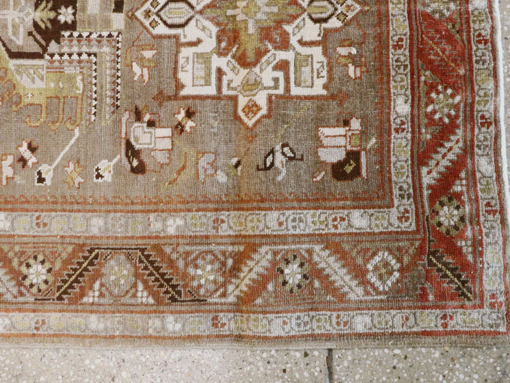 Antique Persian Heriz Runner, No.20130 - Galerie Shabab