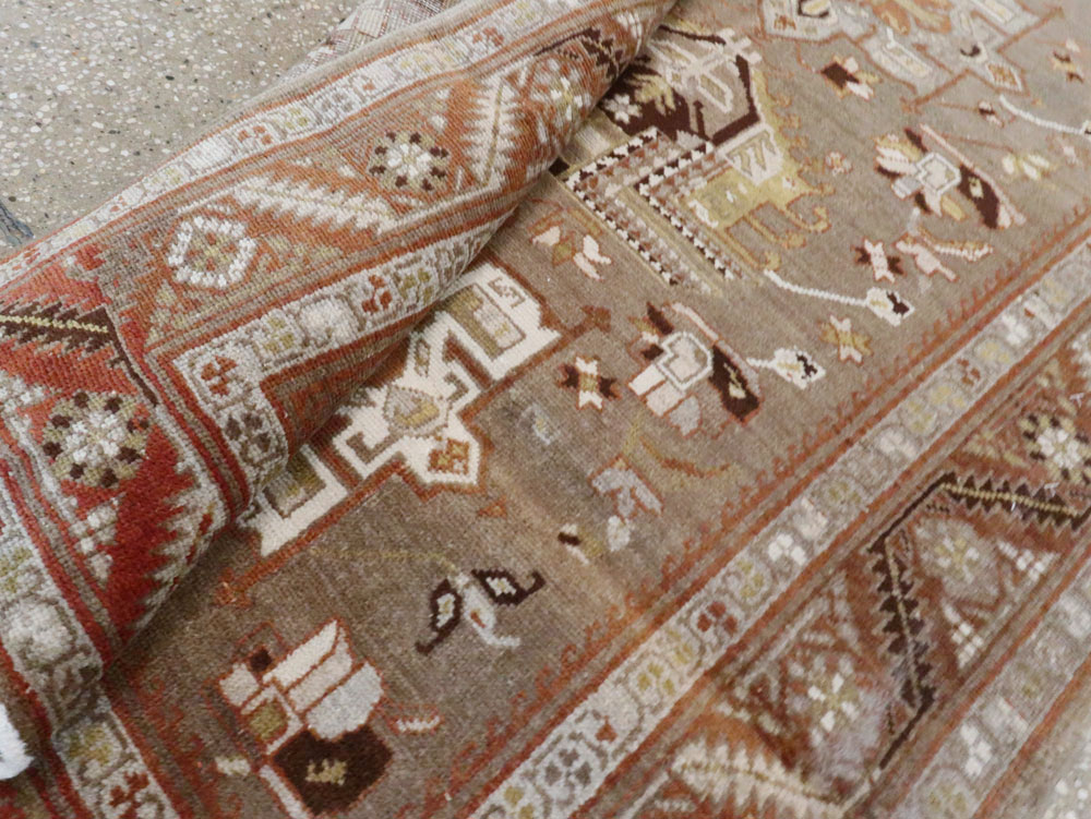 Antique Persian Heriz Runner, No.20130 - Galerie Shabab