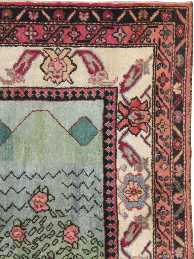 Vintage Caucasian Karabagh Pictorial Rug, No.20152 - Galerie Shabab