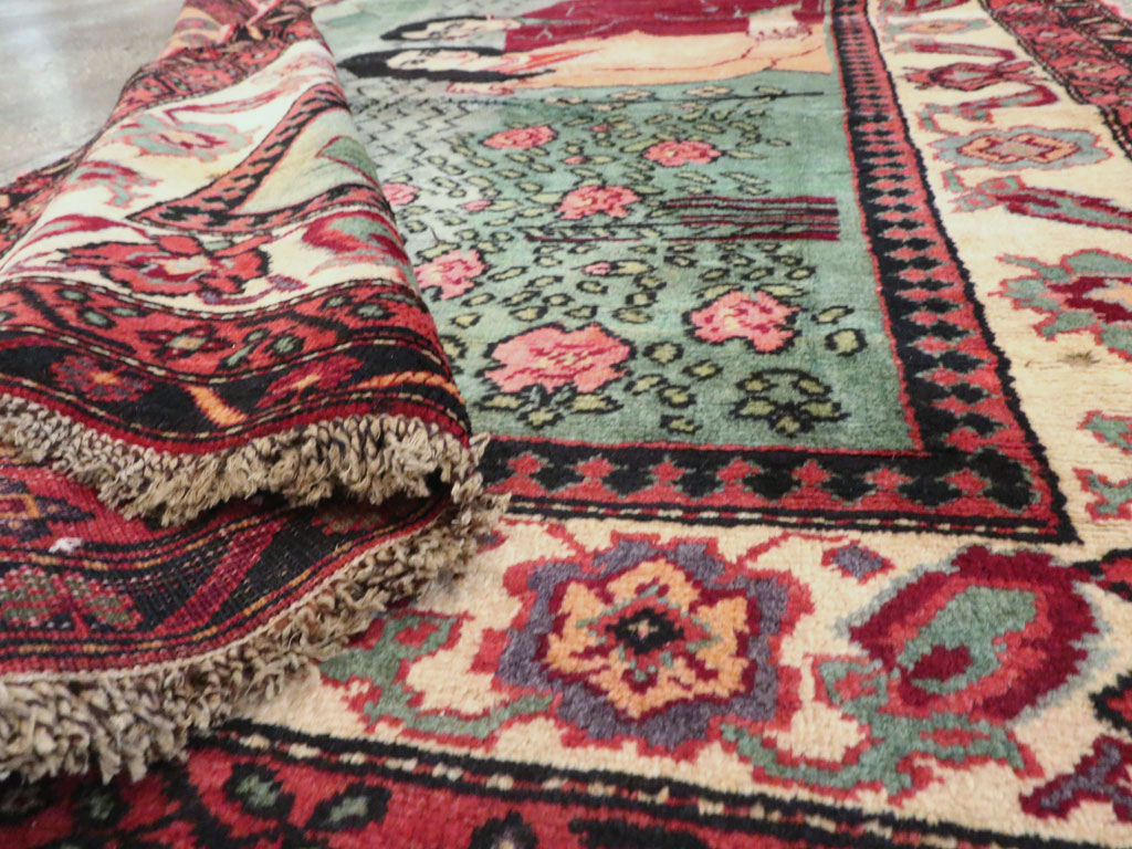 Vintage Caucasian Karabagh Pictorial Rug, No.20152 - Galerie Shabab