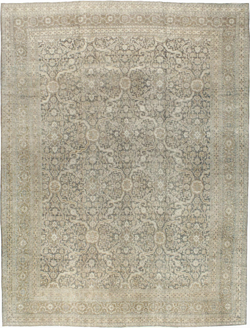 Antique Persian Tabriz Carpet, No.20159 - Galerie Shabab