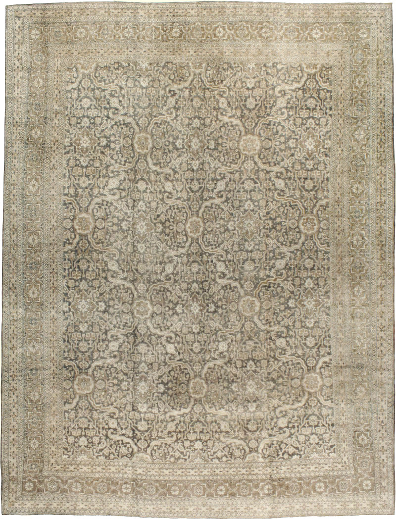 Antique Persian Tabriz Carpet, No.20159 - Galerie Shabab