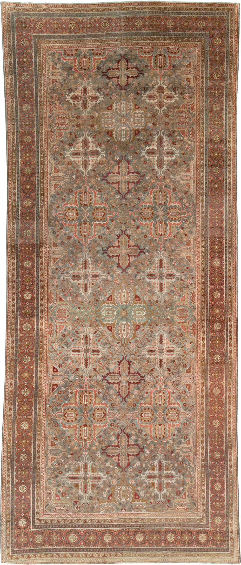 Antique Persian Joshegan Gallery Carpet, No.20171 - Galerie Shabab