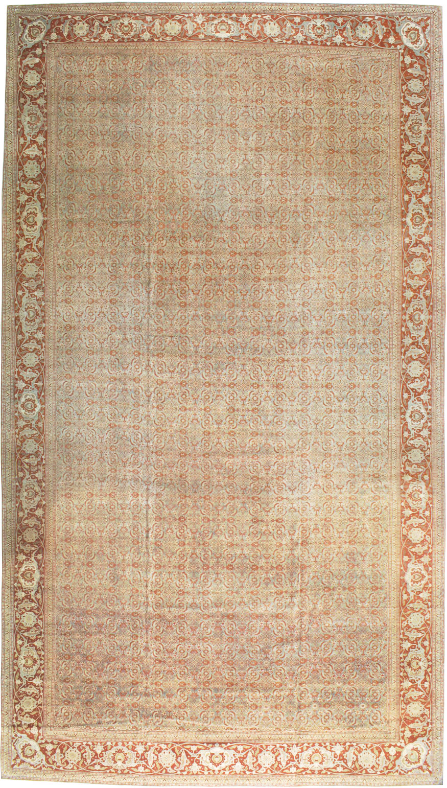 Antique Persian Tabriz Carpet, No.20176 - Galerie Shabab
