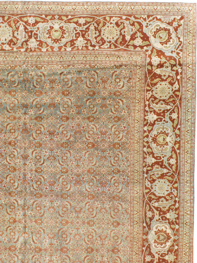 Antique Persian Tabriz Carpet, No.20176 - Galerie Shabab