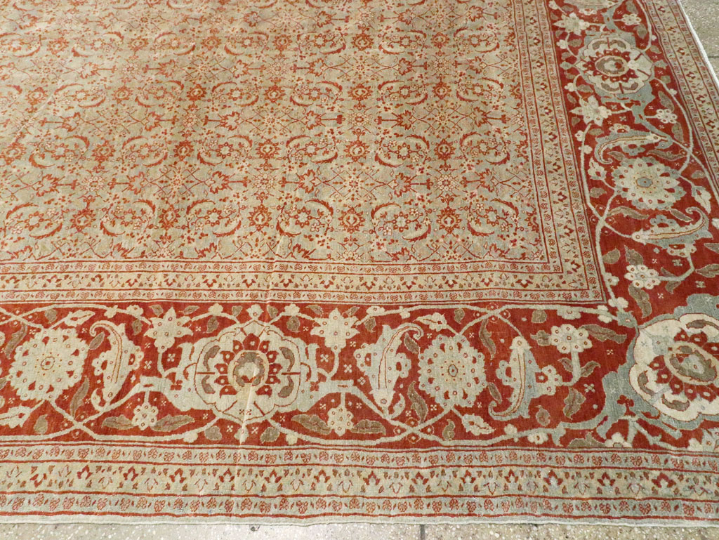 Antique Persian Tabriz Carpet, No.20176 - Galerie Shabab
