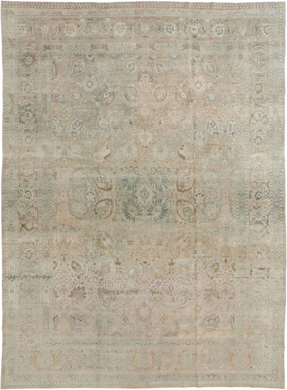 Antique Persian Tabriz Carpet, No.20177 - Galerie Shabab