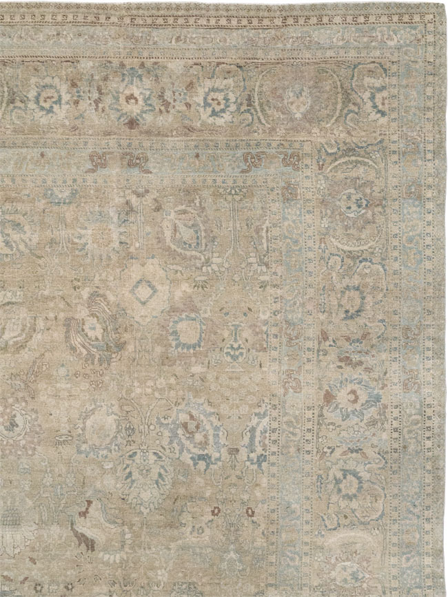 Antique Persian Tabriz Carpet, No.20177 - Galerie Shabab