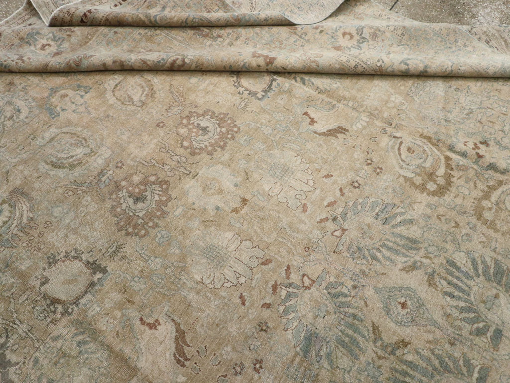 Antique Persian Tabriz Carpet, No.20177 - Galerie Shabab