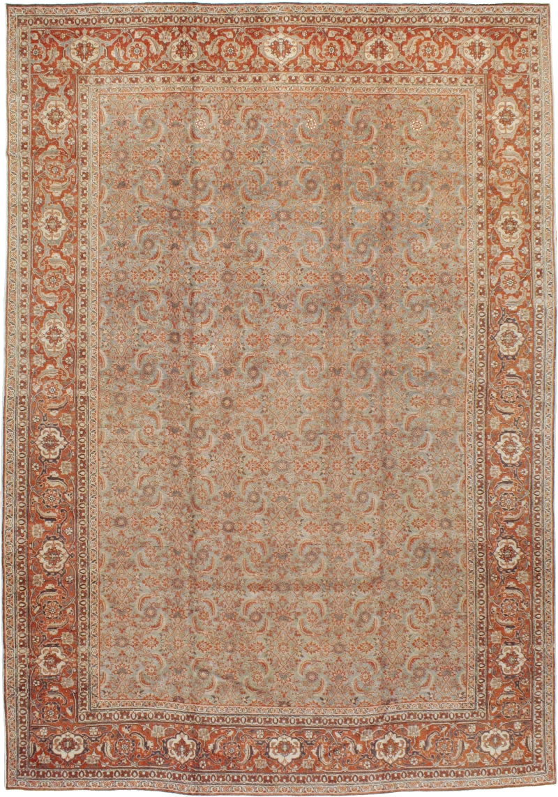 Antique Persian Tabriz Carpet, No.20180 - Galerie Shabab