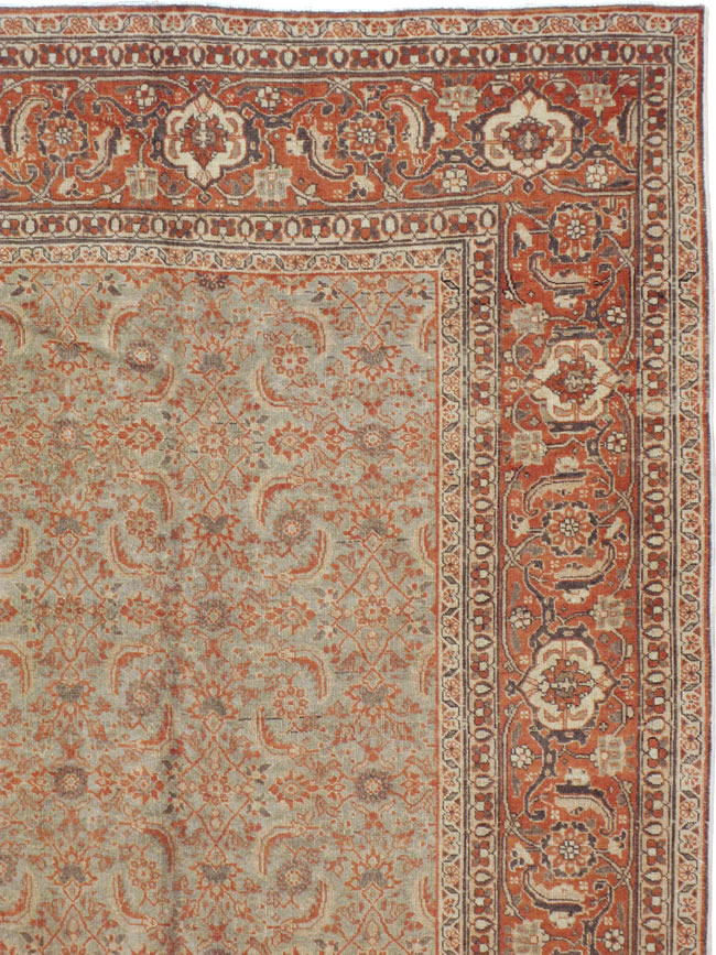 Antique Persian Tabriz Carpet, No.20180 - Galerie Shabab