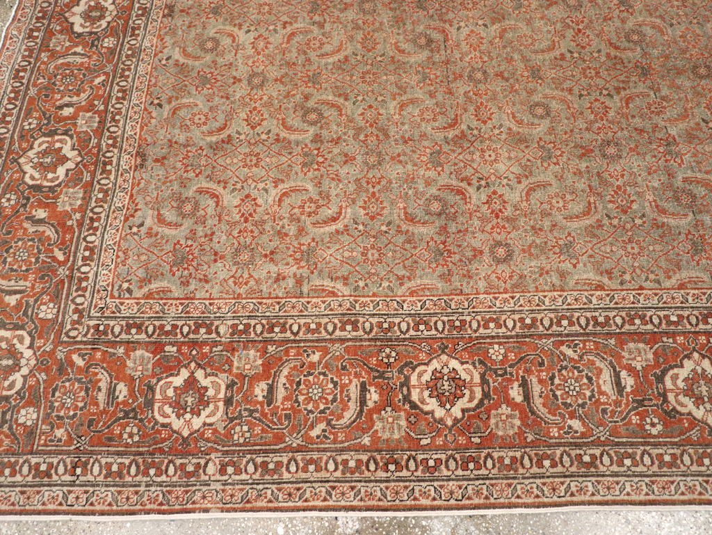 Antique Persian Tabriz Carpet, No.20180 - Galerie Shabab