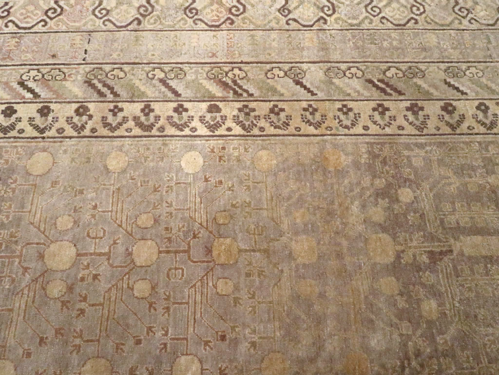 Antique East Turkestan Khotan Carpet, No.20186 - Galerie Shabab