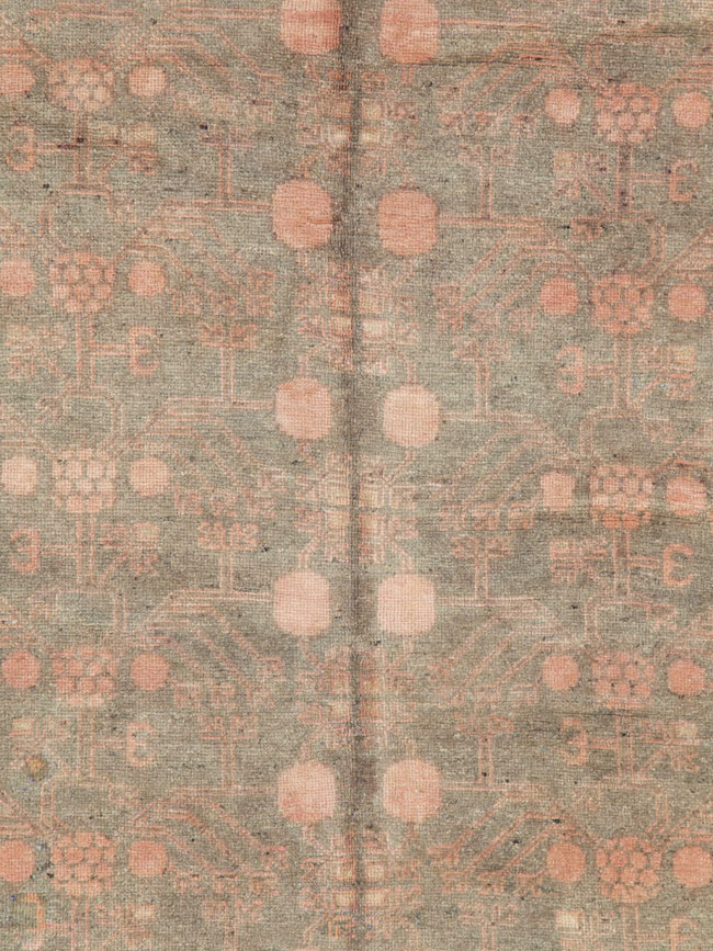 Vintage East Turkestan Khotan Carpet, No.20210 - Galerie Shabab