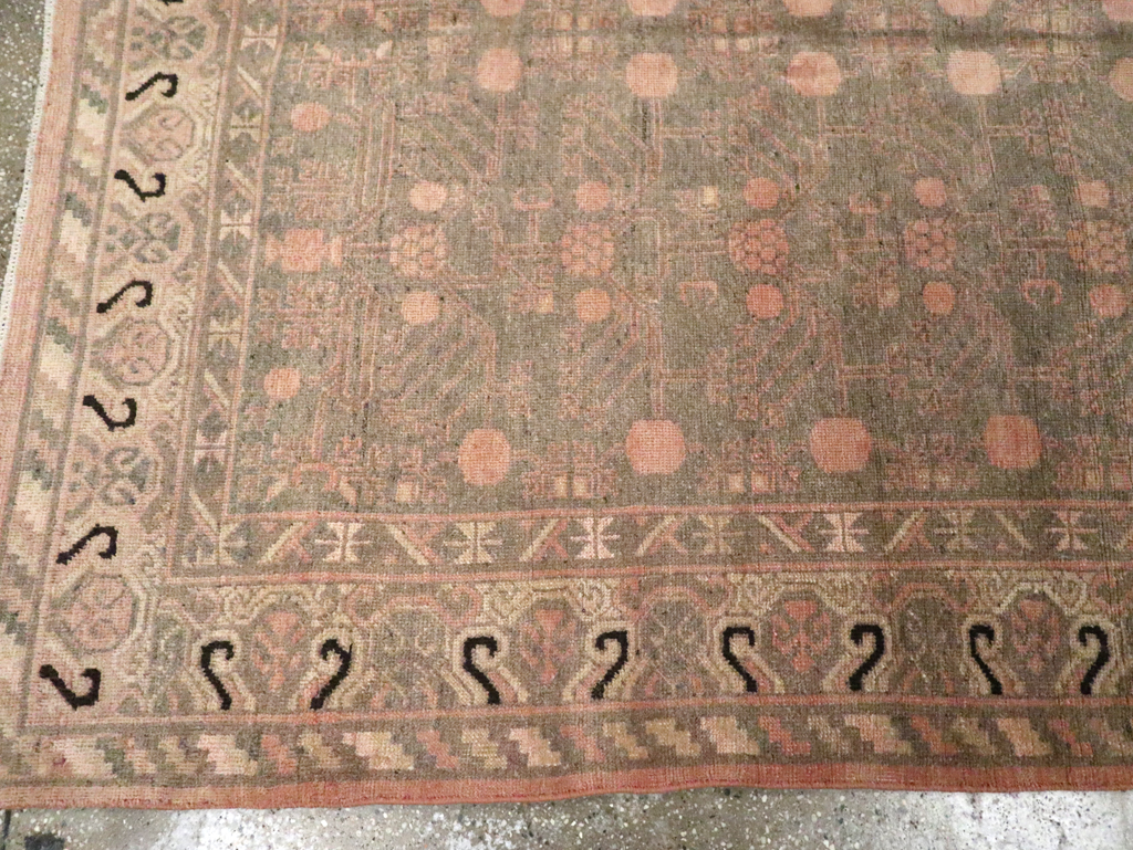 Vintage East Turkestan Khotan Carpet, No.20210 - Galerie Shabab