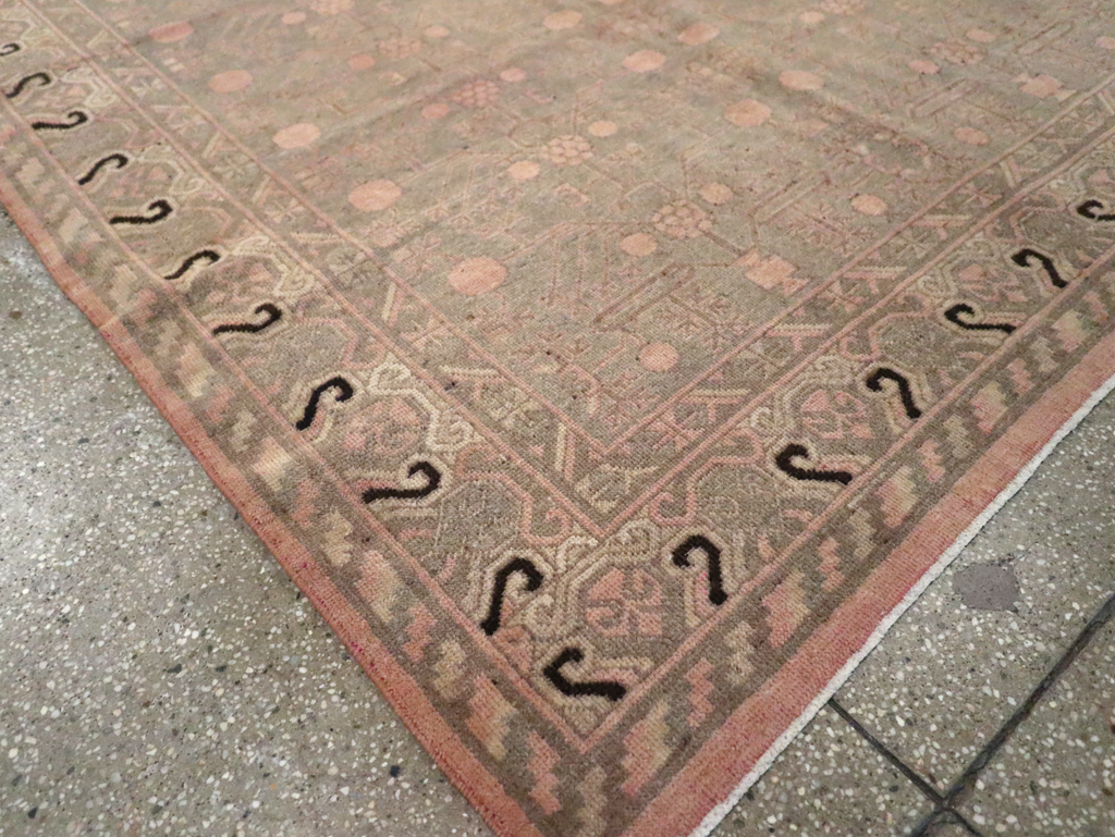 Vintage East Turkestan Khotan Carpet, No.20210 - Galerie Shabab