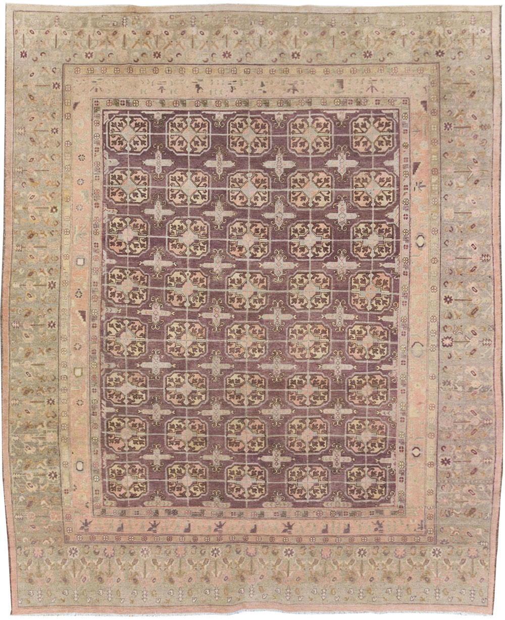 Antique East Turkestan Khotan Room Size Carpet, No.20211 - Galerie Shabab