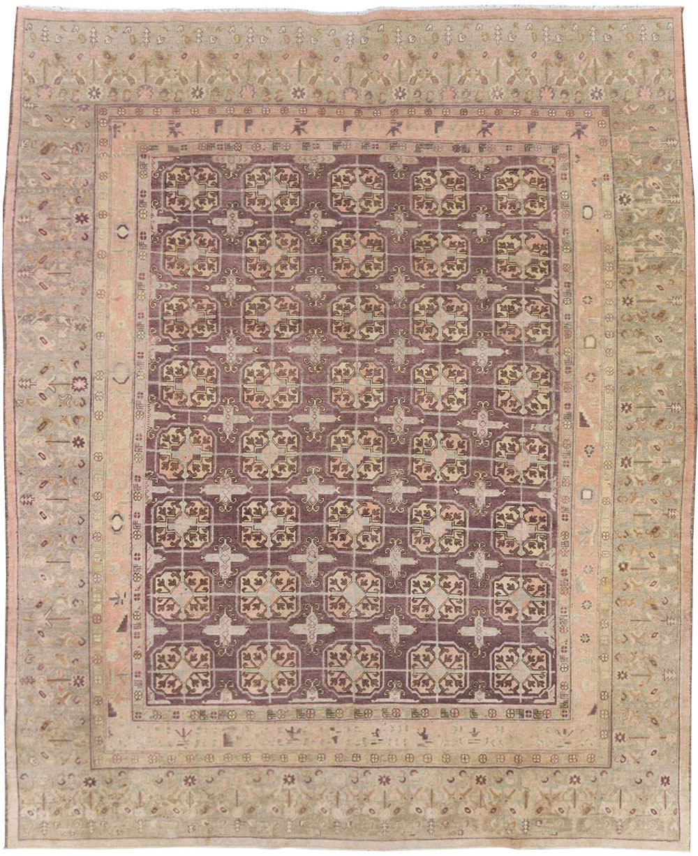 Antique East Turkestan Khotan Room Size Carpet, No.20211 - Galerie Shabab