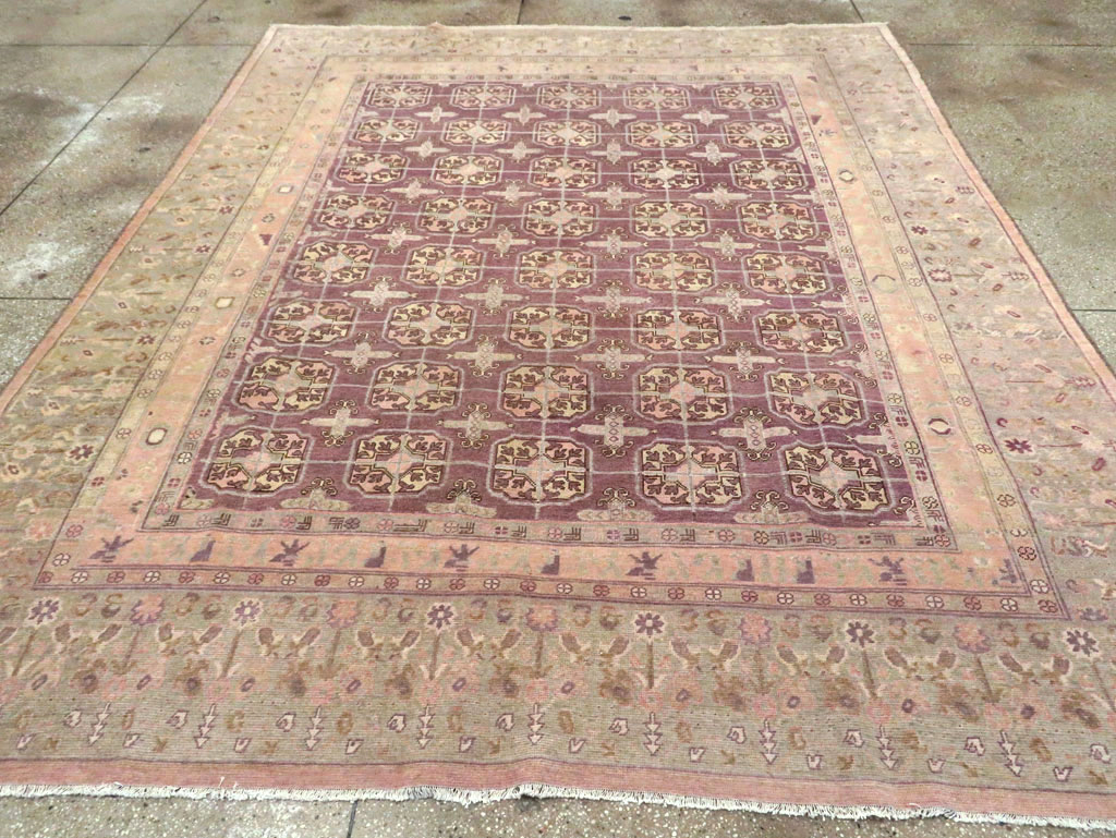 Antique East Turkestan Khotan Room Size Carpet, No.20211 - Galerie Shabab