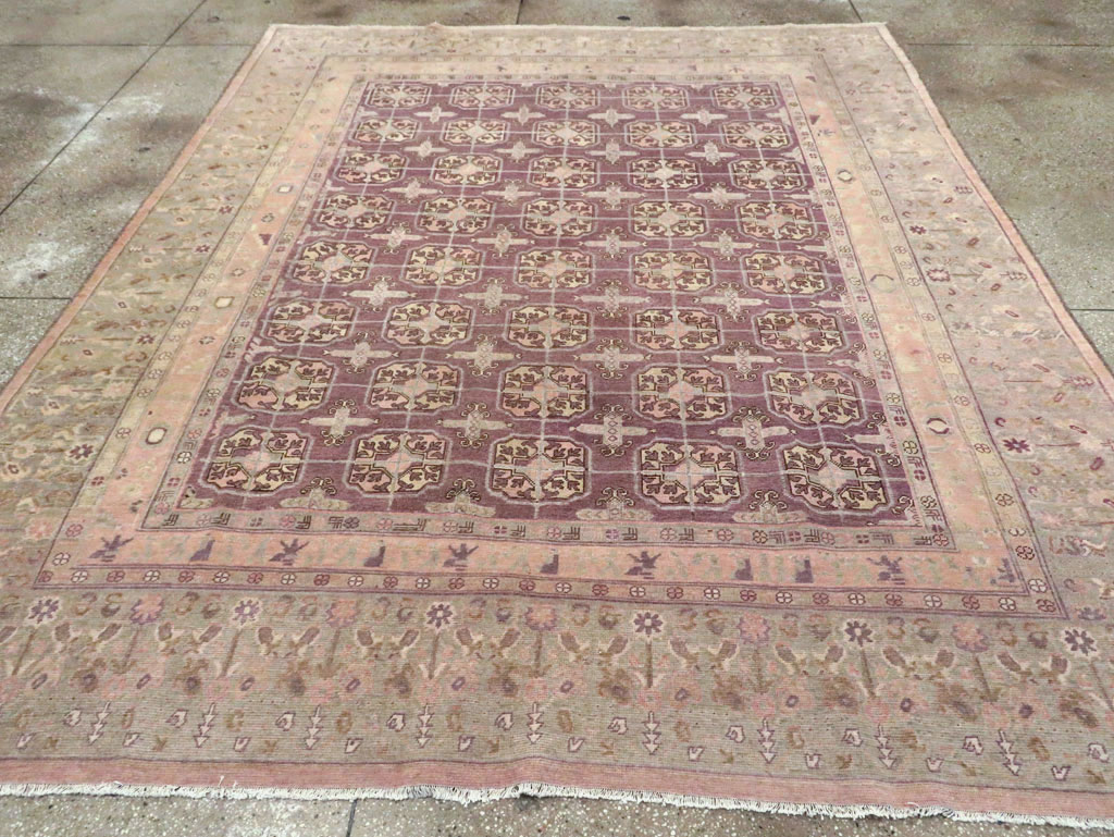 Antique East Turkestan Khotan Room Size Carpet, No.20211 - Galerie Shabab