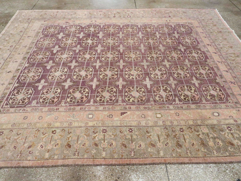 Antique East Turkestan Khotan Room Size Carpet, No.20211 - Galerie Shabab