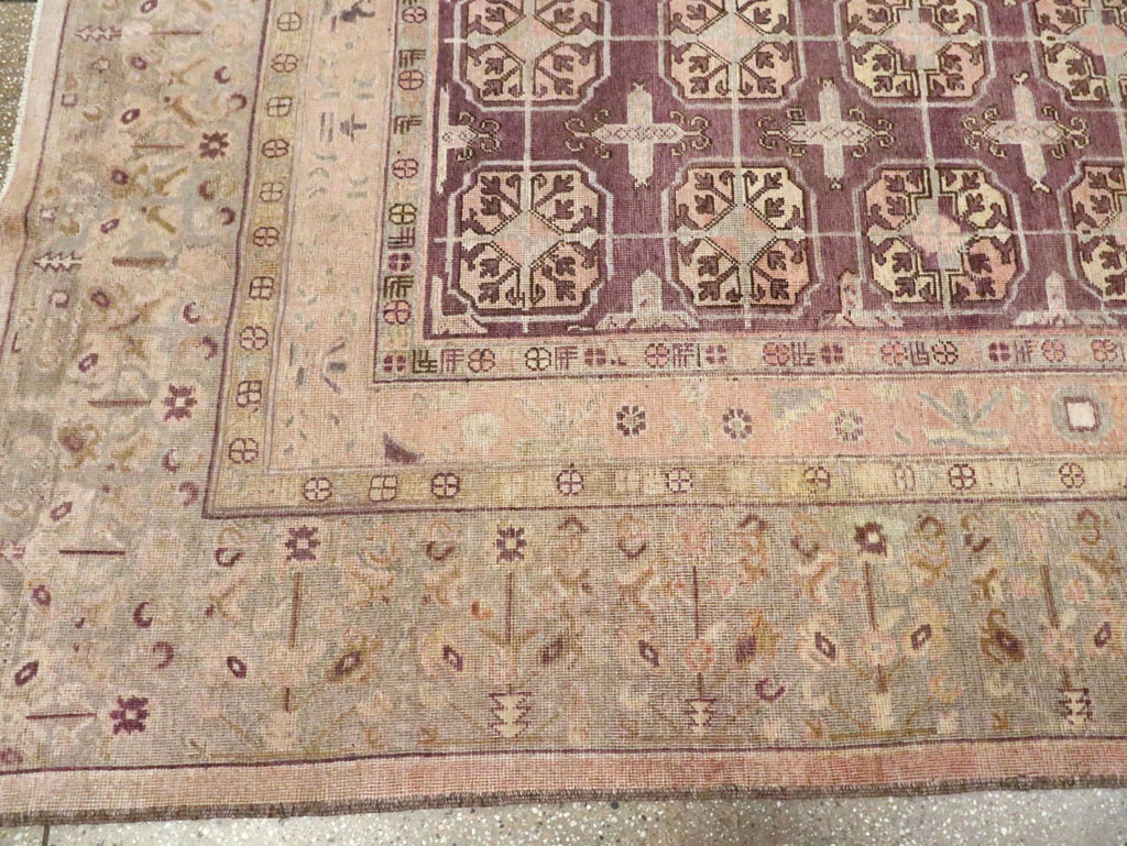 Antique East Turkestan Khotan Room Size Carpet, No.20211 - Galerie Shabab
