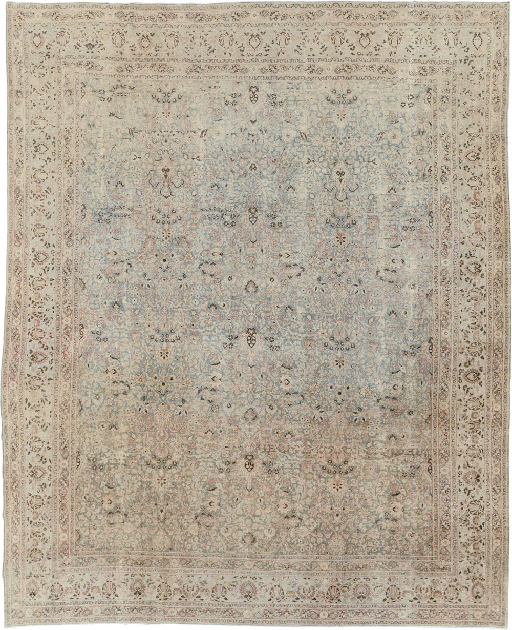 Antique Persian Mashad Large Room Size Carpet, No.20217 - Galerie Shabab