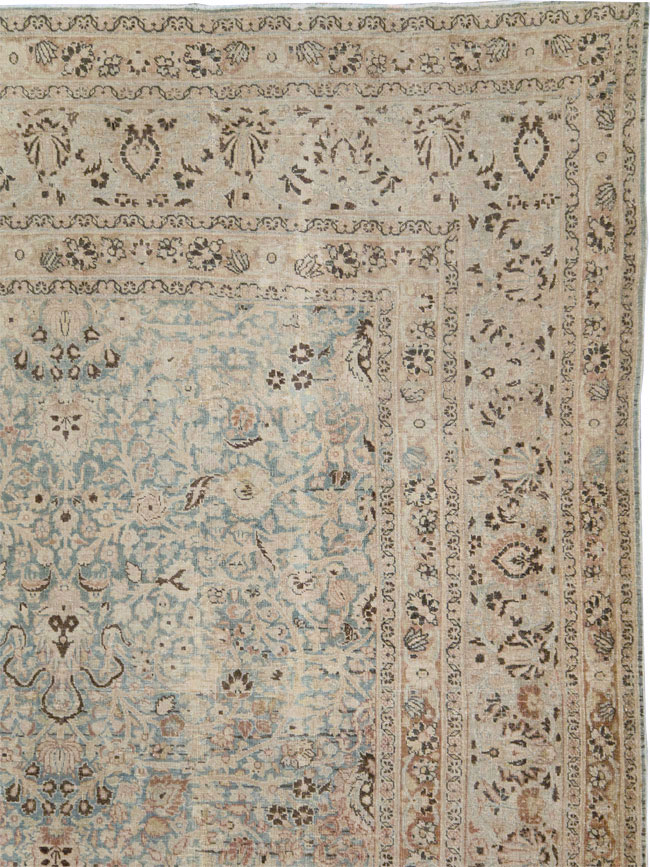 Antique Persian Mashad Large Room Size Carpet, No.20217 - Galerie Shabab