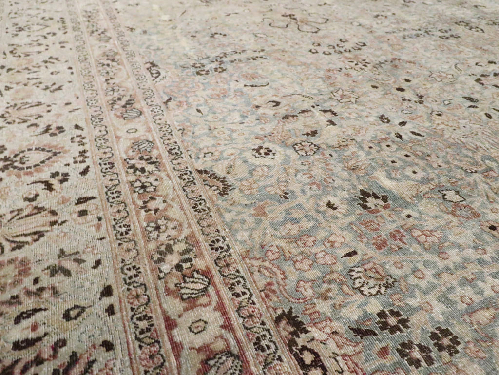 Antique Persian Mashad Large Room Size Carpet, No.20217 - Galerie Shabab