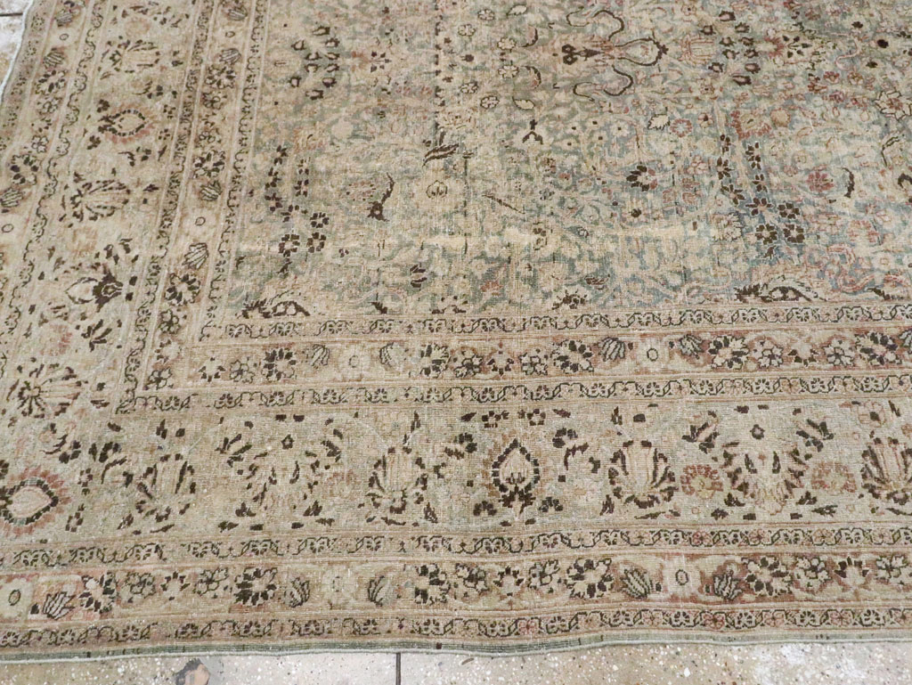 Antique Persian Mashad Large Room Size Carpet, No.20217 - Galerie Shabab