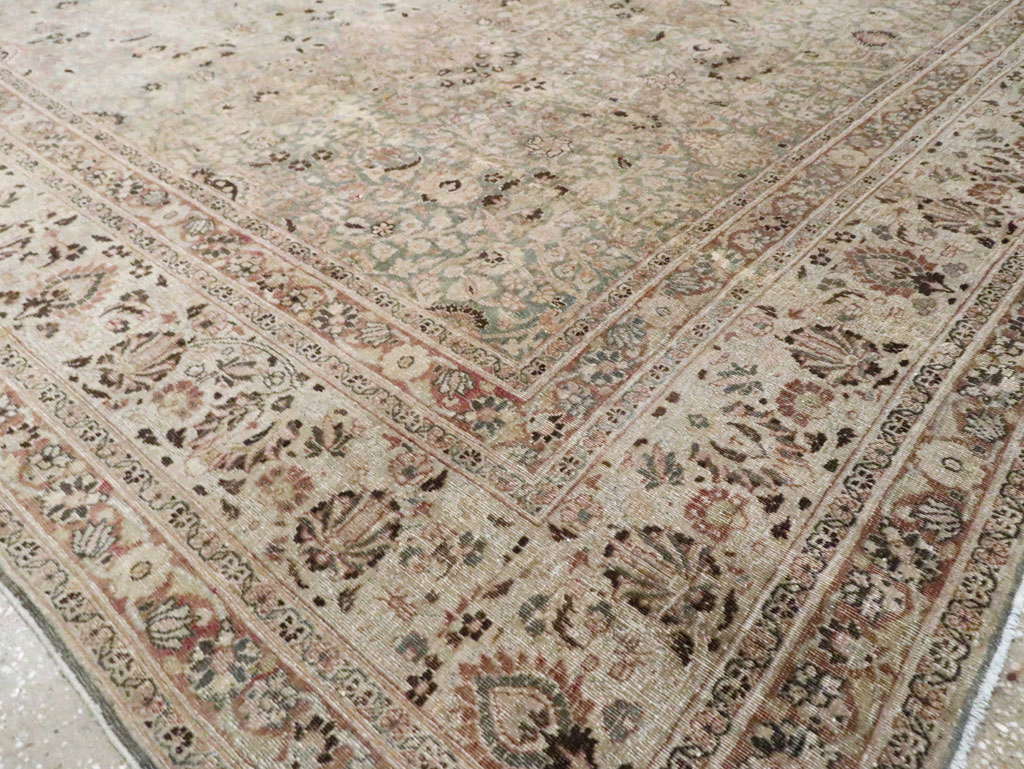 Antique Persian Mashad Large Room Size Carpet, No.20217 - Galerie Shabab