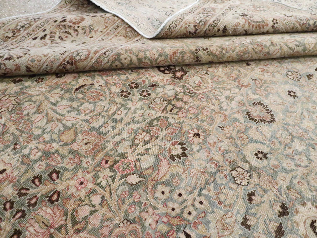 Antique Persian Mashad Large Room Size Carpet, No.20217 - Galerie Shabab