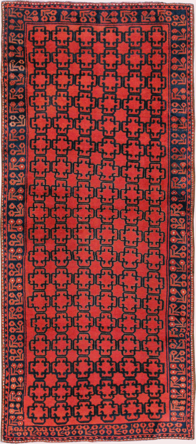 Antique East Turkestan Kirghiz Gallery Rug, No.20219 - Galerie Shabab